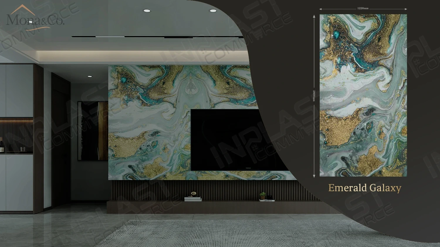 PVC Декоративен панел Emerald Galaxy