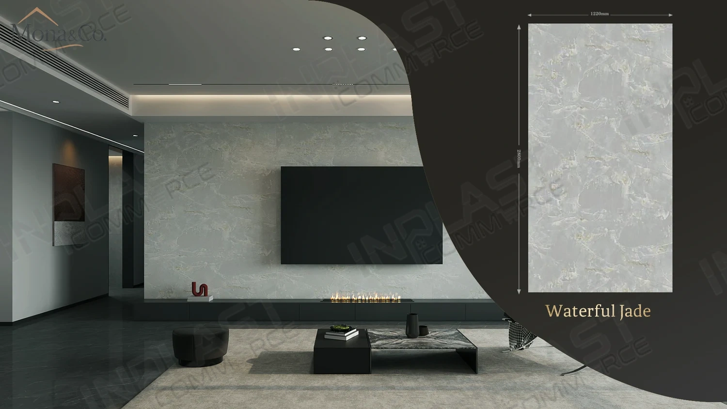 PVC Декоративен панел Waterful Jade