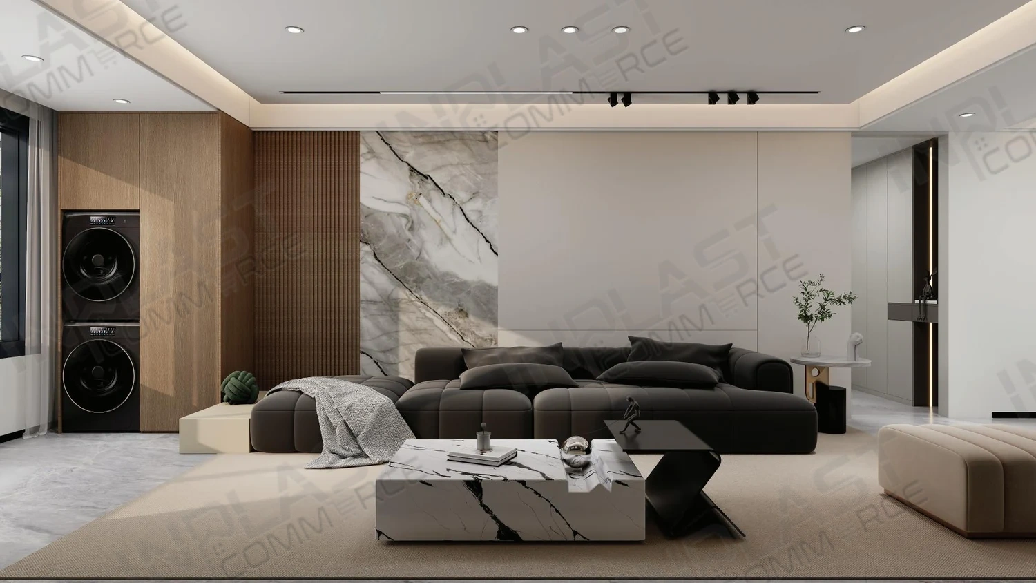 PVC Декоративен панел Black Gold Stone — снимка 2