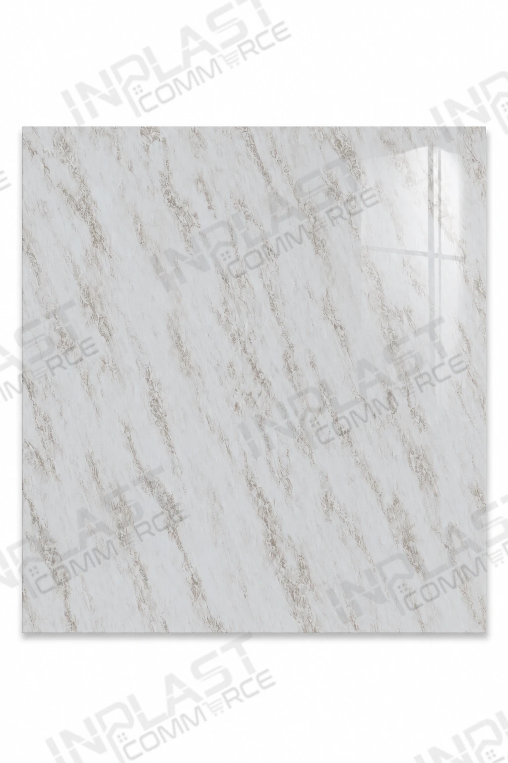 ПВЦ пано за окачен таван Lucca Cream 60×60 см
