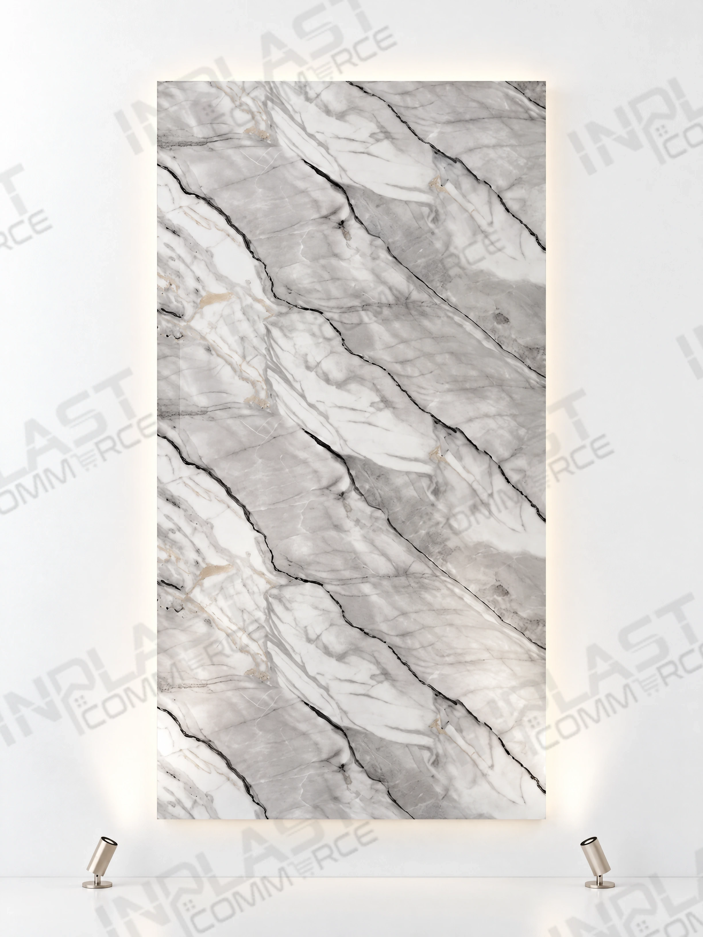 PVC Декоративен панел Black Gold Stone